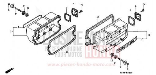 COUVERCLE DE CULASSE GL1500AP de 1993
